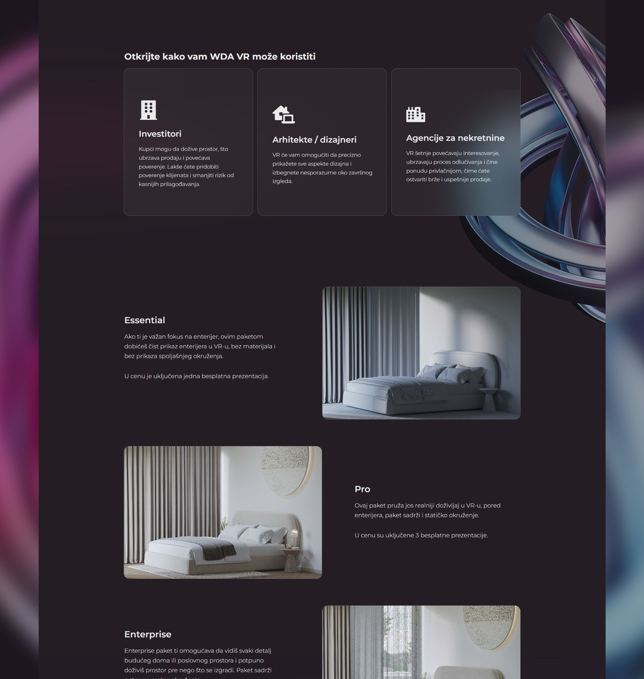 WDA VR website projects2