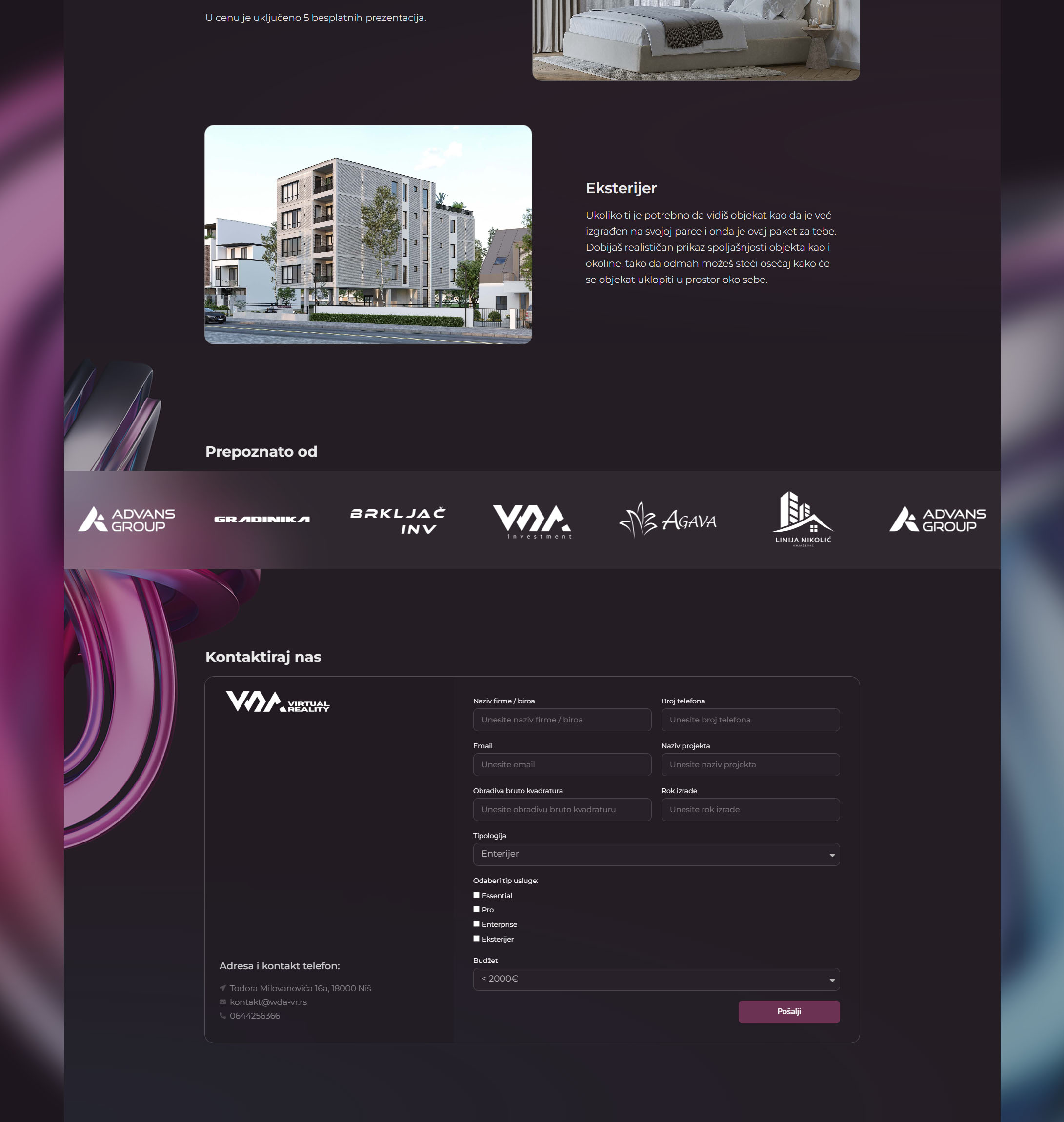 WDA VR website projects3