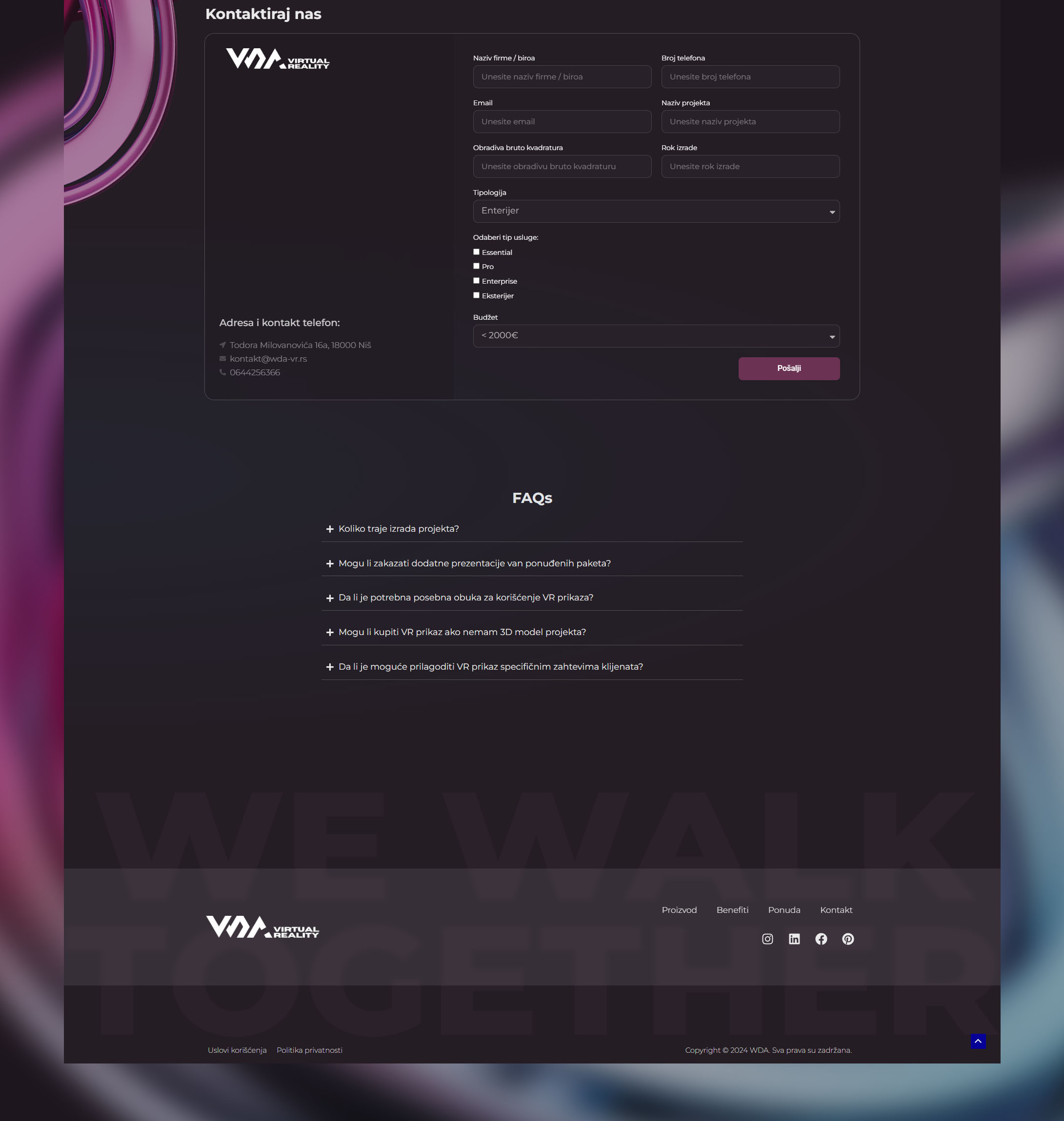 WDA VR website projects4